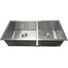 Cuba Dupla Inox 304 Quadrada Gourmet Plana Cozinha 880x400 Assimétrica com Acessórios EuroCubas SQ90 - 2