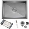 Cuba Inox 304 Quadrada Gourmet Plana Cozinha 600x400 com Acessórios EuroCubas SQ600 - 1