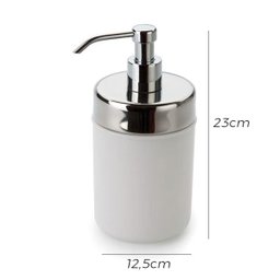 Conjunto 6 Dispenser Sabonete Líquido Acquaset Lavabo Top:Branco - 2