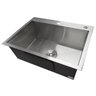 Cuba Inox 304 Quadrada Gourmet Plana Cozinha 700x450 com Válvula EuroCubas SQ704 - 3