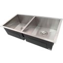 Ver imagem 2 de Cuba Dupla Inox 304 Quadrada Gourmet Plana Cozinha 880x400 com Válvula EuroCubas SQ900