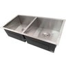 Cuba Dupla Inox 304 Quadrada Gourmet Plana Cozinha 880x400 com Válvula EuroCubas SQ900 - 2