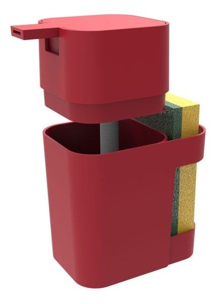 Dispenser de Pia com Multi Posições Portátil 600 ml Soprano:Vermelho - 3