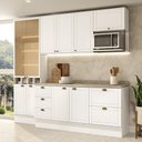 Ver imagem 1 de Armário de Cozinha Completa C Balcão Milla Muse Carraro Branco