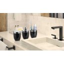 Ver imagem 2 de Conjunto 3 Acessórios de Banheiro Preto Forma Inox
