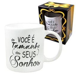 Caneca De Cerâmica Frase Voce E Do Tamanho 300 Ml - 1