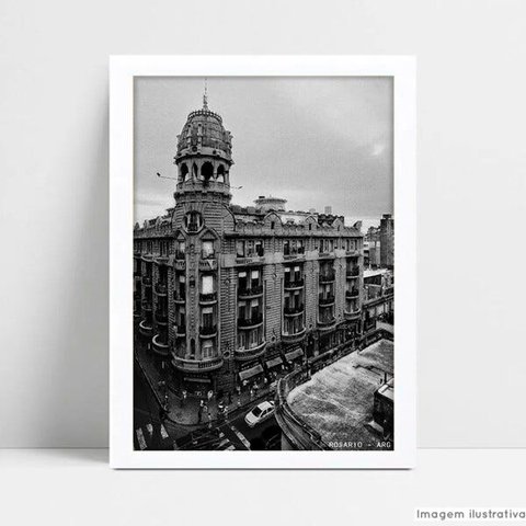Quadro Decorativo Monumento Argentina - Branco - 20x30cm
