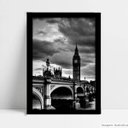Ver imagem 1 de Quadro Decorativo Monumento Londres - Preto - 15x21cm