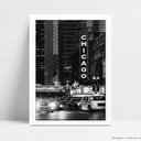 Ver imagem 1 de Quadro Decorativo Monumento Chicago - Branco - 20x30cm