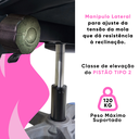 Ver mais imagens de Cadeira Gamer Escritório Ergonômica Viva Game Duo Relax Rosa com Preto Couro Sintético