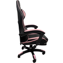 Ver imagem 2 de Cadeira Gamer Escritório Ergonômica Viva Game Duo Relax Rosa com Preto Couro Sintético