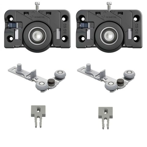 Kit para Porta de Correr Ro 50 4025 Or Sobreposto 50kg 1 Porta Rometal Unitário