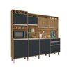Cozinha Smart 8 Portas Ripado Sofisticado Compacto Mdf:cinza - 6