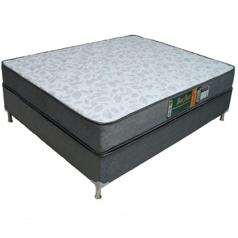 Conjunto Cama Box e Colchão Solteiro Becflex Pillow