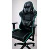 Cadeira de Escritório Gamer 7087H Ergonômica Preta e Grafite Couro Sintético Stuhl - 6