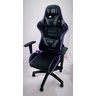 Cadeira de Escritório Gamer 7087H Ergonômica Preta e Grafite Couro Sintético Stuhl - 7