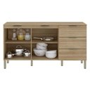 Ver imagem 3 de Balcão Gabinete para Pia com Tampo 160cm Charm K02 Freijó - Mpozenato