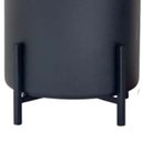 Ver imagem 5 de Suporte Papel Higiênico e Lixeira Level Base Madeira Peroba Rosa Banheiro Design Luxo Preto Larbelle