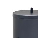 Ver imagem 6 de Suporte Papel Higiênico e Lixeira Level Base Madeira Peroba Rosa Banheiro Design Luxo Preto Larbelle