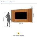 Ver imagem 3 de Rack com Painel para TV até 65 Polegadas 237cm x 201cm Ripado 100% MDF Piazza