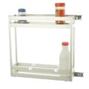 Ver imagem 2 de Porta Latas Duplo 9302 Fixação Lateral 130x450x450mm Alumínio Branco Jomer 01 Unidade