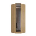 Ver imagem 1 de Guarda Roupa Ravi Canto 1 Porta Reflecta com LED Olmo