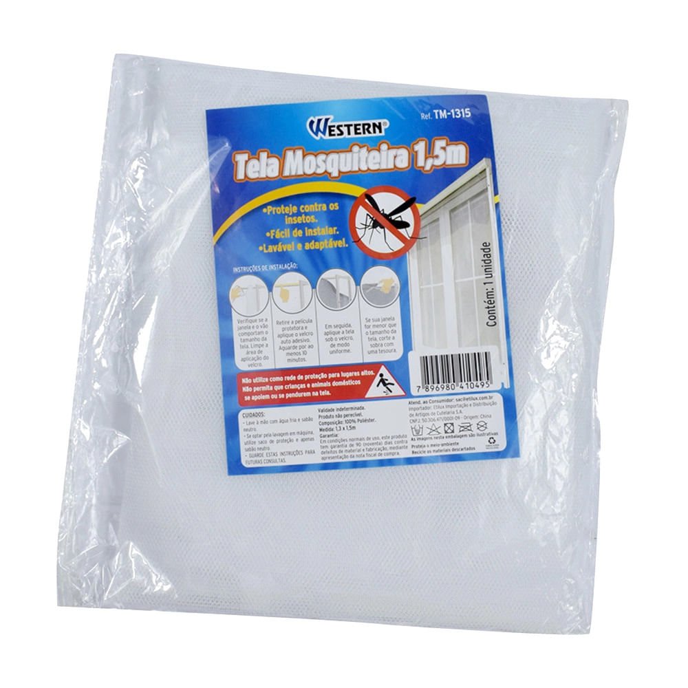 Tela Mosquiteira Etilux Western 1,5m - 3