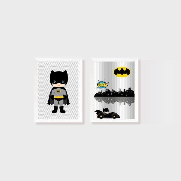 Kit Dois Quadros Batman KID