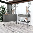 Ver imagem 7 de Conjunto de Buffet e Aparador Toscana Industrial Preto