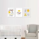 Ver imagem 6 de Kit Três Quadros Safari Leão, Girafa, Zebra e Elfante (Seja Forte e Corajoso)