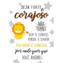 Ver imagem 2 de Kit Três Quadros Safari Leão, Girafa, Zebra e Elfante (Seja Forte e Corajoso)