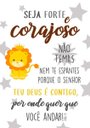 Ver imagem 2 de Kit Três Quadros Safari Leão, Girafa, Zebra e Elfante (Seja Forte e Corajoso)