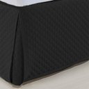 Ver imagem 2 de Saia para Cama Box - Atenas - Solteiro - Preto - Niazitex