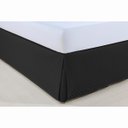 Ver imagem 1 de Saia para Cama Box - Atenas - Solteiro - Preto - Niazitex