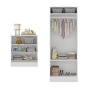 Ver imagem 5 de Guarda Roupa Infantil 2 Portas com Cômoda 2 Gavetas Pimpolho Multimóveis Branco