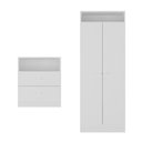 Ver imagem 6 de Guarda Roupa Infantil 2 Portas com Cômoda 2 Gavetas Pimpolho Multimóveis Branco