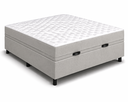 Ver imagem 2 de Kit Cama Box Baú Casal 138x188 cm + Colchão D33 Casal 17 cm Cinza Suede