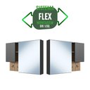 Ver imagem 6 de Espelheira para Banheiro Crpro-EPL005 2 Portas MDP com Espelho 80cm Mel e Grafite Multimóveis
