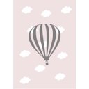 Ver imagem 4 de Kit Três Quadros Balão, Nuvens, Bicicleta e Nome Rosa