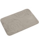 Ver imagem 1 de Tapete de Banheiro - Flor - 60cm x 40cm - Bege - Blanco