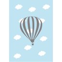 Ver imagem 4 de Kit Três Quadros Balão, Nuvens, Bicicleta e Nome Azul