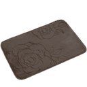 Ver imagem 1 de Tapete de Banheiro - Flor - 60cm x 40cm - Marrom - Blanco
