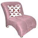 Ver imagem 1 de Poltrona Infantil Bia Rosa com Almofada - Moveis Aguias
