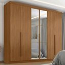 Ver imagem 2 de Guarda Roupa Casal 6 Portas com Espelho Monumento 272 cm Cinamomo Zanz