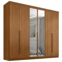 Ver imagem 1 de Guarda Roupa Casal 6 Portas com Espelho Monumento 272 cm Cinamomo Zanz