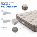 Ver imagem 4 de Colchão Casal Versatto Molas Ensacadas Euro Pillow Ag D-75 Biflex Bege