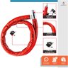 Cadeado para Moto Trava Bicicleta Starfer 1,20m X 24mm com Chave Tubular Segurança e Resistência Con - 2