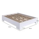 Ver imagem 4 de Cama de Casal Box 142x192x36cm MDP Branca Xangai Art In Móveis