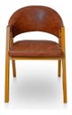 Ver imagem 5 de Poltrona Cadeira Estofada Sala Recepção Escritório Kiora:Ocre/Liso