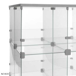 Gôndola de Vidro Modulado - 0,60 X 1,00 X 0,60 - 3